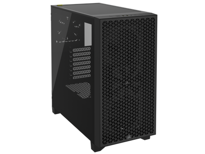 CORSAIR 3000D AIRFLOW Mid-Tower PC Case - Black - 2x SP120 ELITE Fans - Four-Slot GPU Support – Fits up to 8x 120mm fans - High-Airflow Design