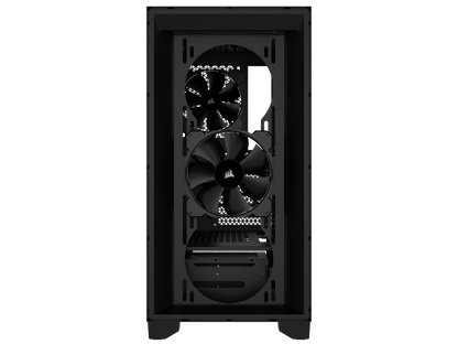 CORSAIR 3000D AIRFLOW Mid-Tower PC Case - Black - 2x SP120 ELITE Fans - Four-Slot GPU Support – Fits up to 8x 120mm fans - High-Airflow Design
