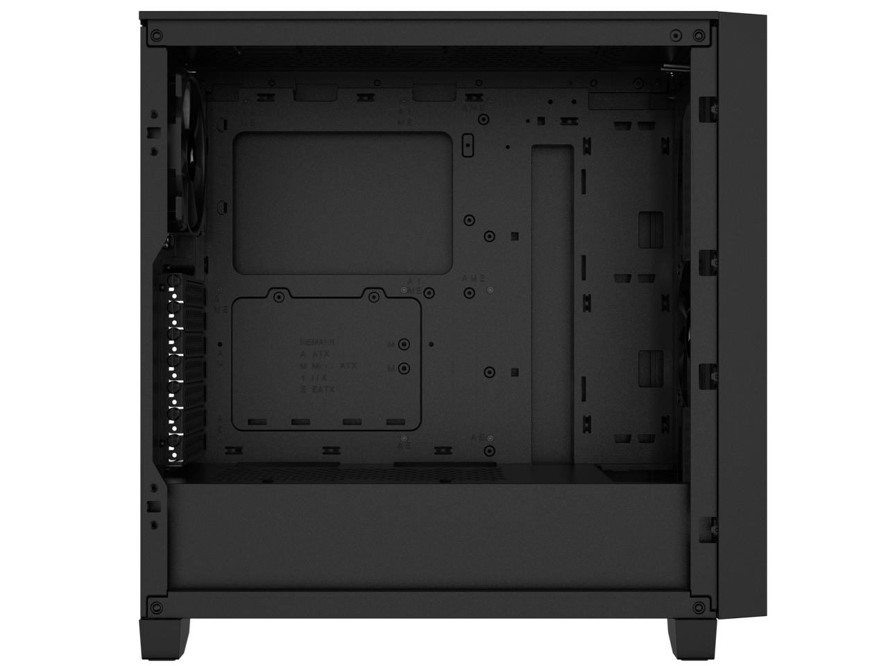 CORSAIR 3000D AIRFLOW Mid-Tower PC Case - Black - 2x SP120 ELITE Fans - Four-Slot GPU Support – Fits up to 8x 120mm fans - High-Airflow Design