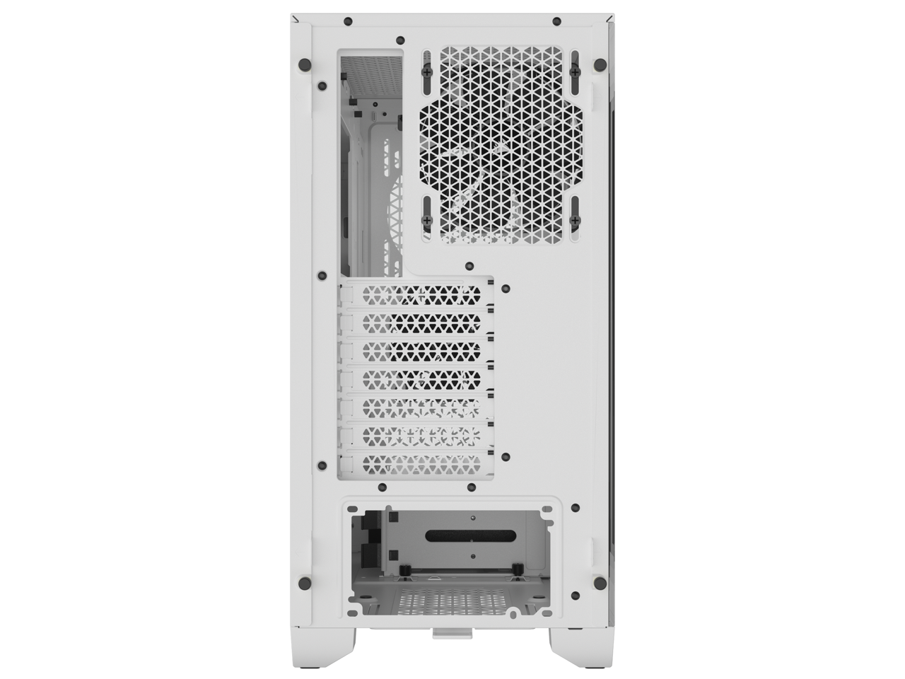 CORSAIR 3000D AIRFLOW Mid-Tower PC Case - White - 2x SP120 ELITE Fans - Four-Slot GPU Support – Fits up to 8x 120mm fans - High-Airflow Design