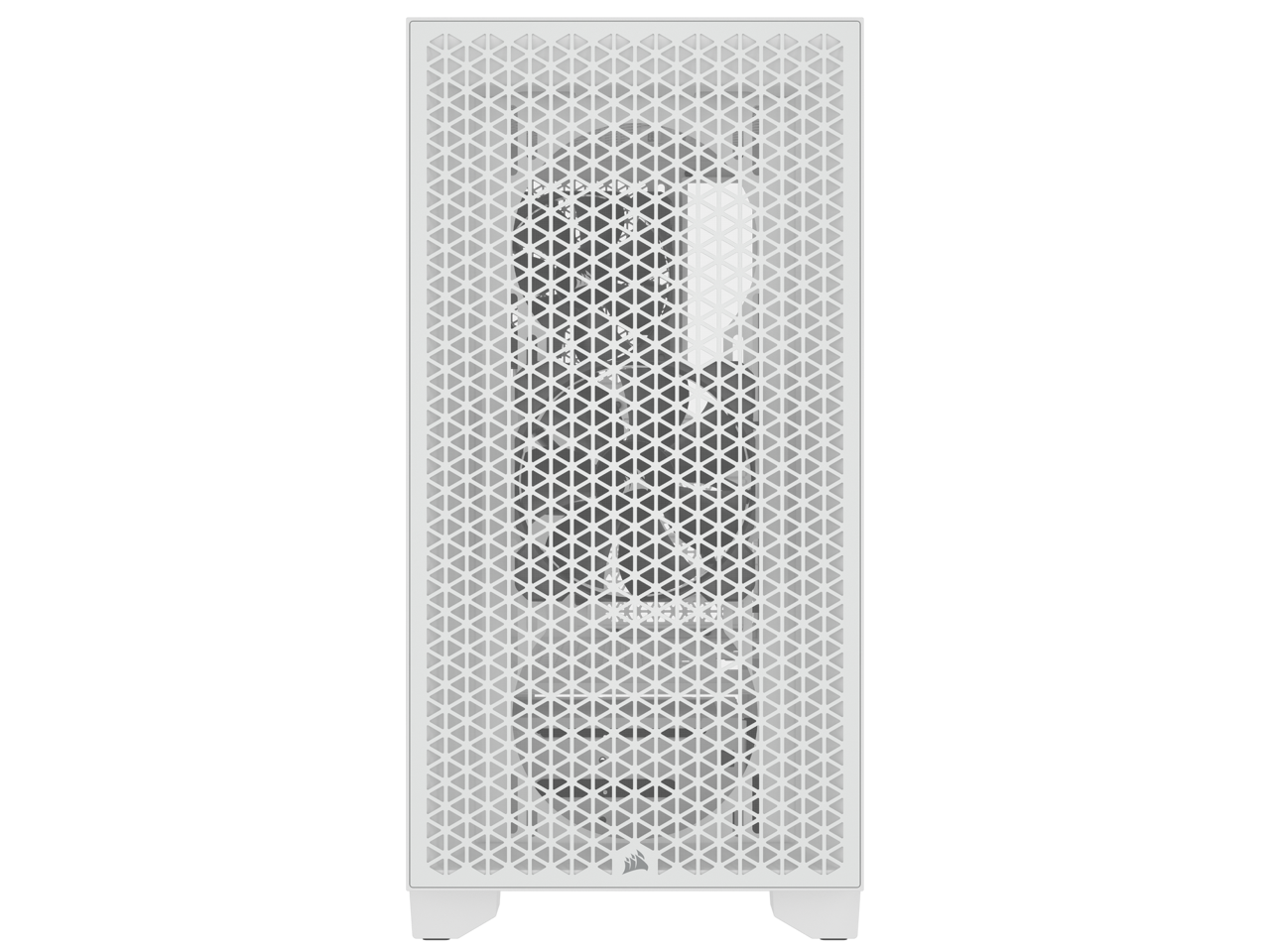 CORSAIR 3000D AIRFLOW Mid-Tower PC Case - White - 2x SP120 ELITE Fans - Four-Slot GPU Support – Fits up to 8x 120mm fans - High-Airflow Design