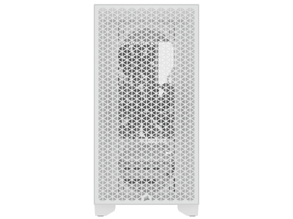 CORSAIR 3000D AIRFLOW Mid-Tower PC Case - White - 2x SP120 ELITE Fans - Four-Slot GPU Support – Fits up to 8x 120mm fans - High-Airflow Design