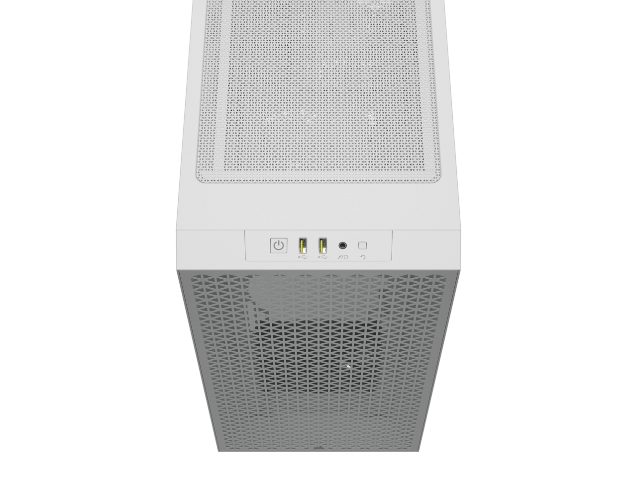 CORSAIR 3000D AIRFLOW Mid-Tower PC Case - White - 2x SP120 ELITE Fans - Four-Slot GPU Support – Fits up to 8x 120mm fans - High-Airflow Design