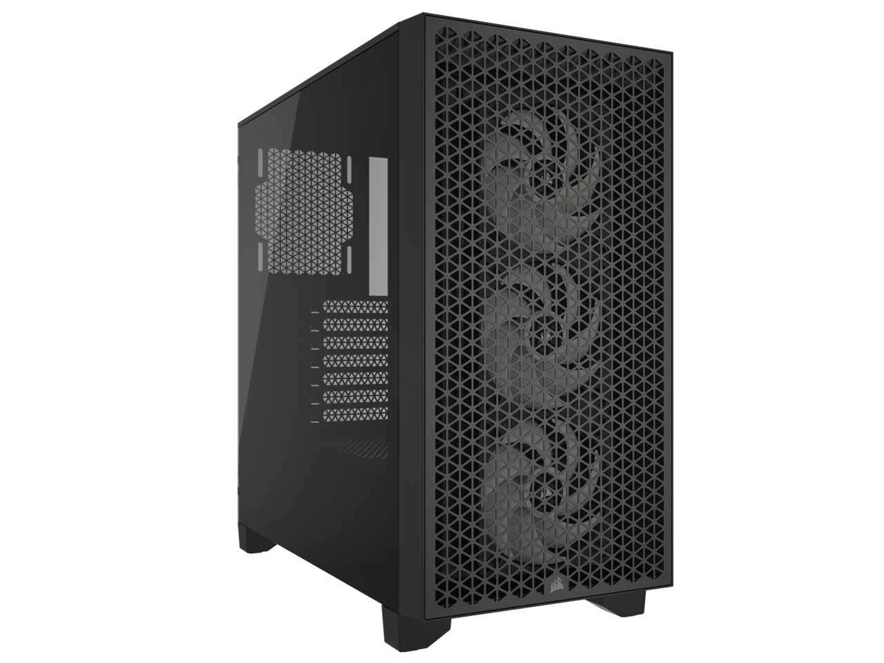 CORSAIR 3000D RGB AIRFLOW Mid-Tower PC Case - Black - 3x AR120 RGB Fans - Four-Slot GPU Support - Fits up to 8x 120mm fans - High-airflow Design