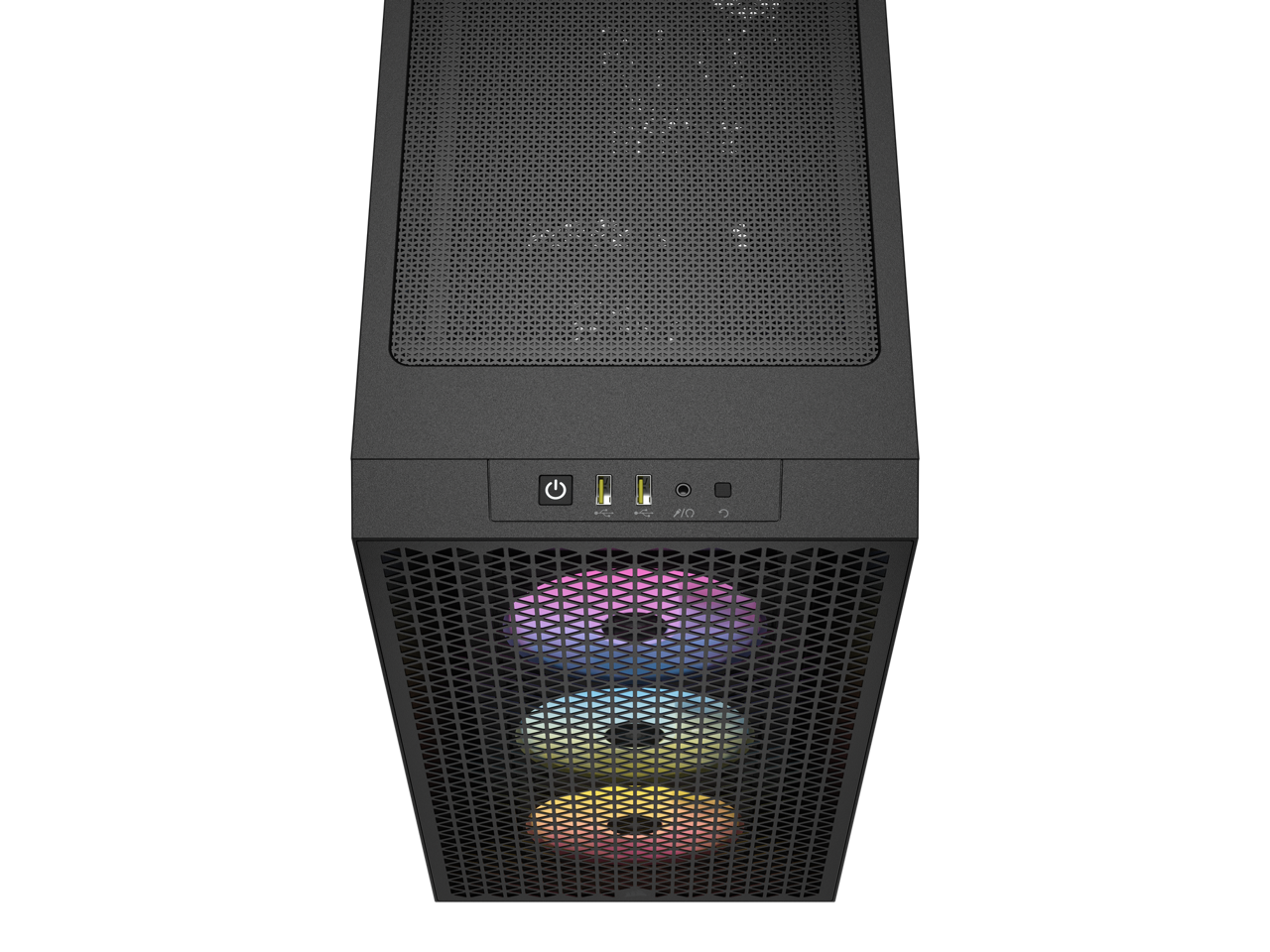 CORSAIR 3000D RGB AIRFLOW Mid-Tower PC Case - Black - 3x AR120 RGB Fans - Four-Slot GPU Support - Fits up to 8x 120mm fans - High-airflow Design
