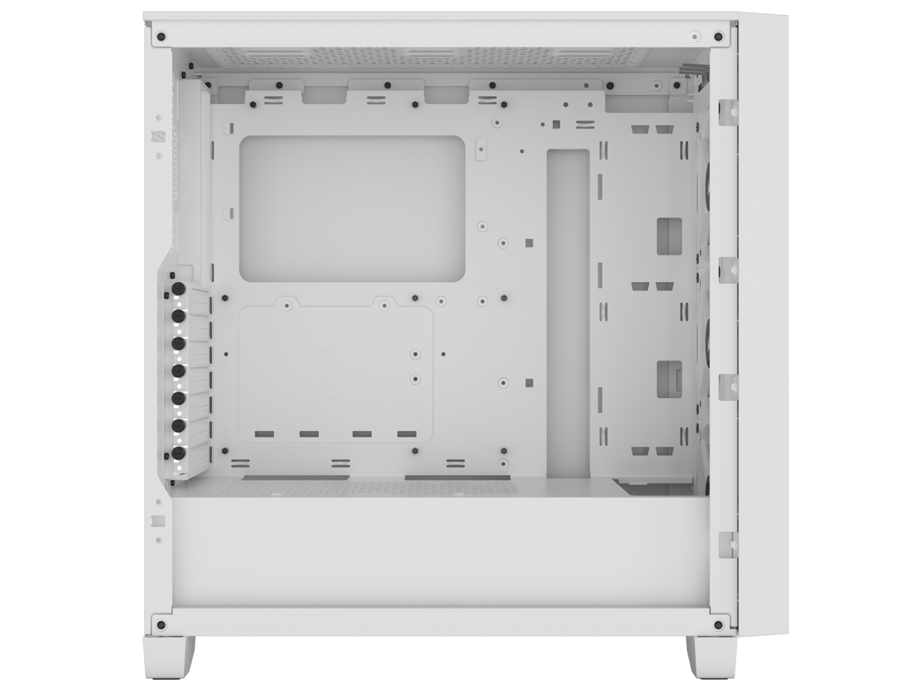 CORSAIR 3000D RGB AIRFLOW Mid-Tower PC Case - White - 3x AR120 RGB Fans - Four-Slot GPU Support – Fits up to 8x 120mm fans - High Airflow Design