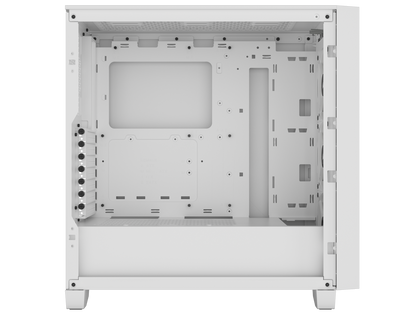 CORSAIR 3000D RGB AIRFLOW Mid-Tower PC Case - White - 3x AR120 RGB Fans - Four-Slot GPU Support – Fits up to 8x 120mm fans - High Airflow Design