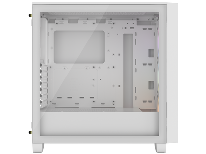 CORSAIR 3000D RGB AIRFLOW Mid-Tower PC Case - White - 3x AR120 RGB Fans - Four-Slot GPU Support – Fits up to 8x 120mm fans - High Airflow Design