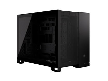 CORSAIR 2500D AIRFLOW Micro ATX Dual Chamber PC Case – Fully Mesh Front, Side, and Roof Panels – Fits up to 11x 120mm fans – 4x AIO Radiator Mounting Positions