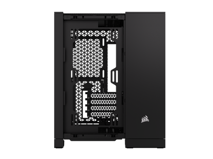 CORSAIR 2500D AIRFLOW Micro ATX Dual Chamber PC Case – Fully Mesh Front, Side, and Roof Panels – Fits up to 11x 120mm fans – 4x AIO Radiator Mounting Positions