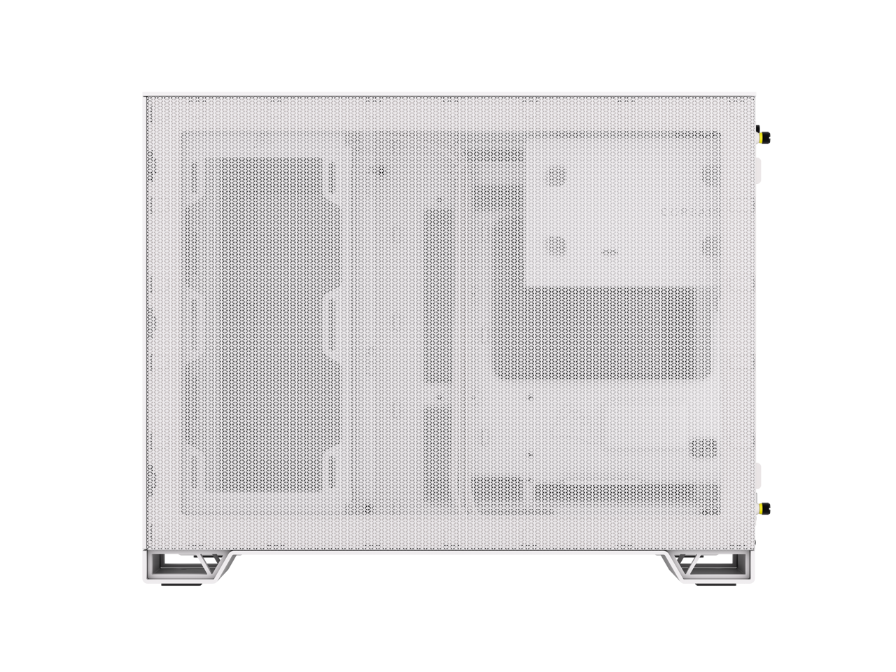 CORSAIR 2500D AIRFLOW Micro ATX Dual Chamber PC Case – White – Fully Mesh Front, Side, and Roof Panels – Fits up to 11x 120mm fans – 4x AIO Radiator Mounting Positions