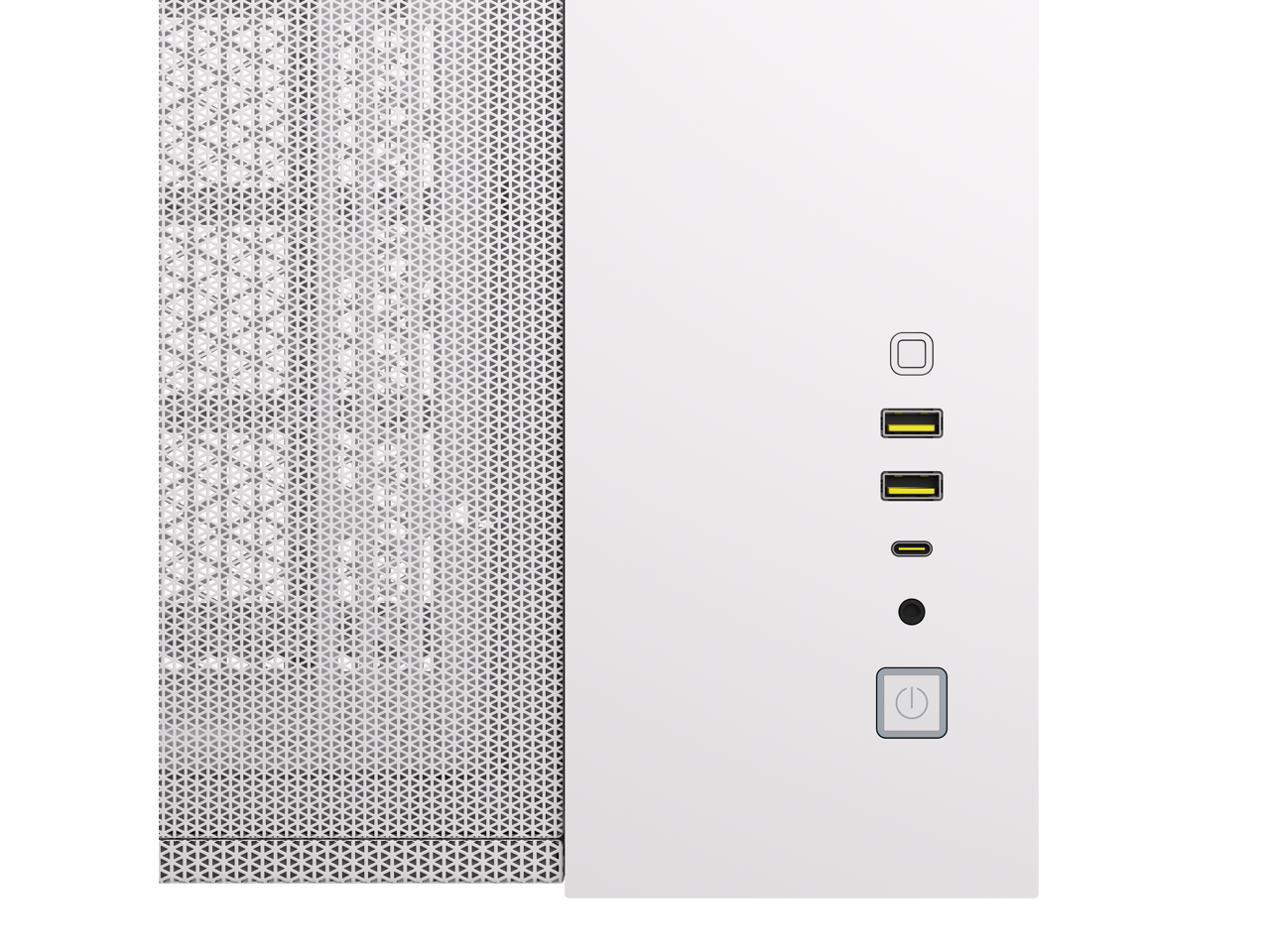 CORSAIR 2500D AIRFLOW Micro ATX Dual Chamber PC Case – White – Fully Mesh Front, Side, and Roof Panels – Fits up to 11x 120mm fans – 4x AIO Radiator Mounting Positions
