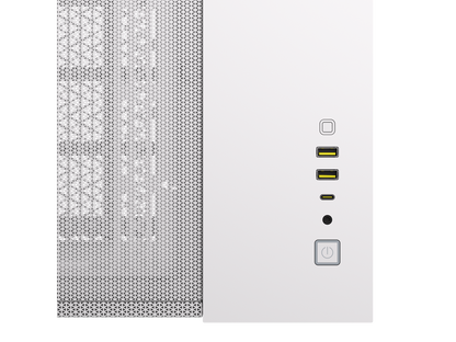 CORSAIR 2500D AIRFLOW Micro ATX Dual Chamber PC Case – White – Fully Mesh Front, Side, and Roof Panels – Fits up to 11x 120mm fans – 4x AIO Radiator Mounting Positions