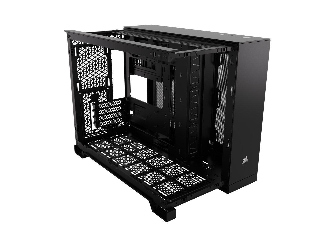 CORSAIR 2500X Micro ATX Dual Chamber PC Case –Tempered Glass Front Panels – Fits up to 9x 120mm fans – 3x Radiator Mounting Positions – Highly Customizable
