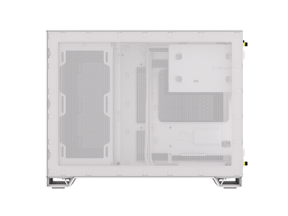 CORSAIR 2500X Micro ATX Dual Chamber PC Case –White – Tempered Glass Front Panels – Fits up to 9x 120mm fans – 3x Radiator Mounting Positions – Highly Customizable