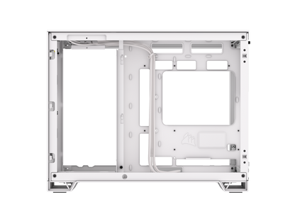 CORSAIR 2500X Micro ATX Dual Chamber PC Case –White – Tempered Glass Front Panels – Fits up to 9x 120mm fans – 3x Radiator Mounting Positions – Highly Customizable
