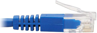 TRIPP LITE 2 ft. Cat 6 Blue Up-Angle Cat6 Gigabit Molded Slim UTP Ethernet Cable (RJ45 Right-Angle Up M to RJ45 M) - Model N204-S02-BL-UP