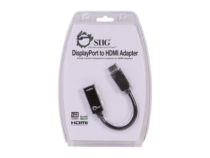SIIG CB-DP0062-S1 DisplayPort to HDMI Adapter