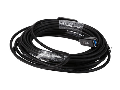 SIIG JU-CB0611-S1 Black USB 3.0 Active Repeater Cable w/ Power adapter