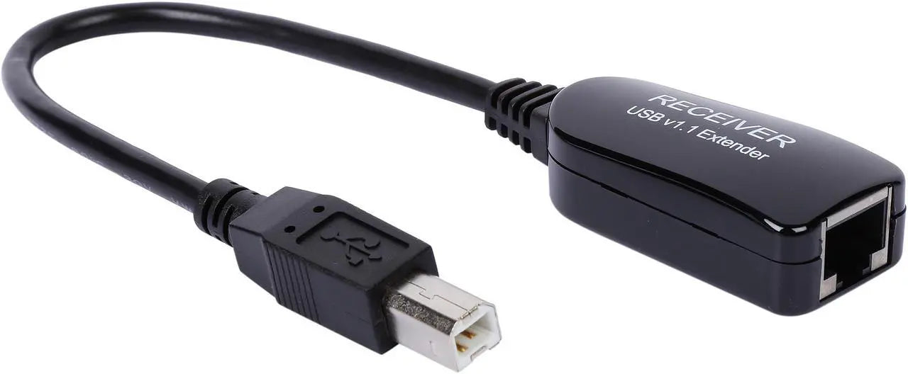 C2G 29353 Black 1-Port USB Superbooster Dongle RJ45 Female to USB B Male - Receiver - Model 29353