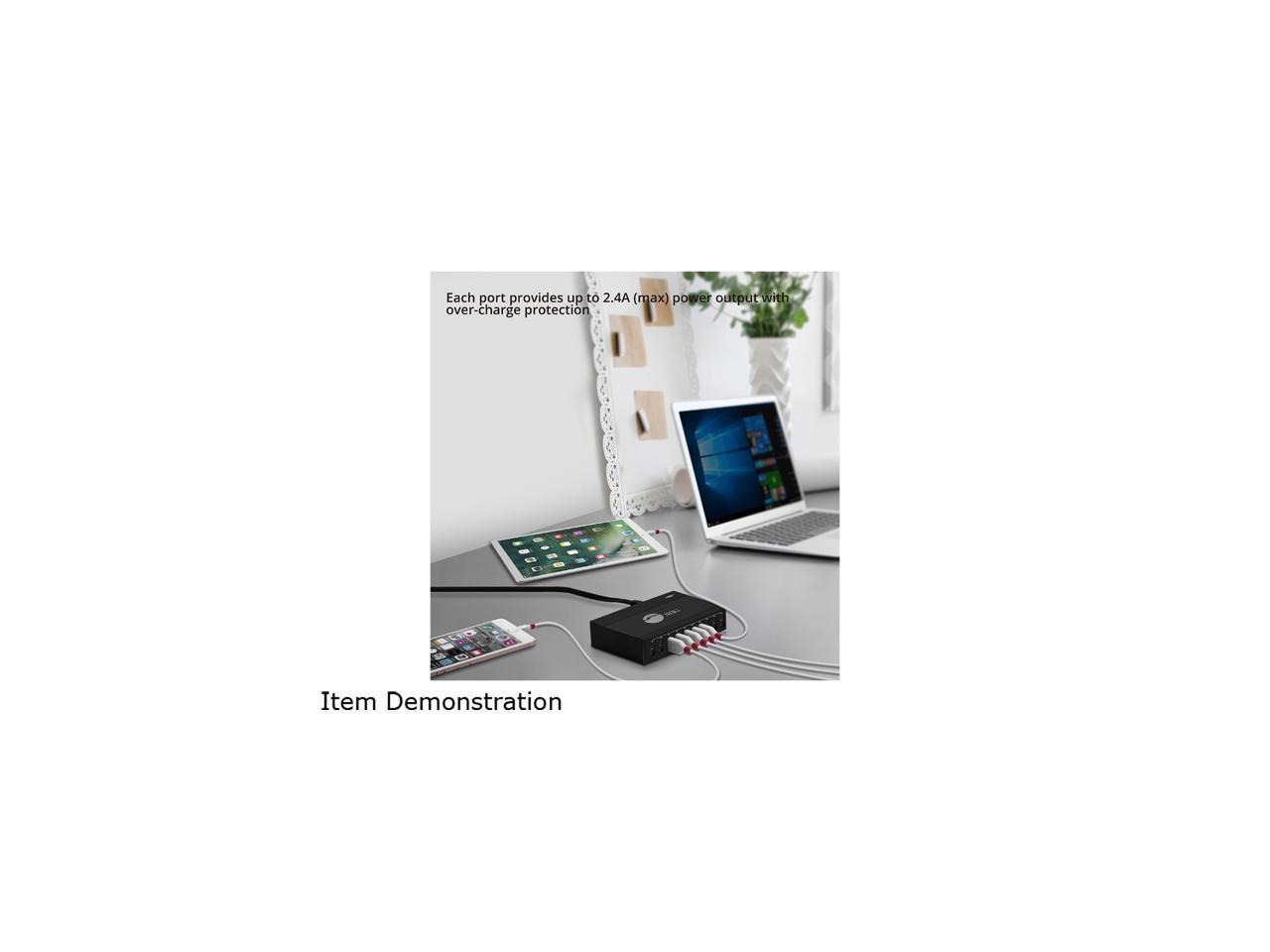 SIIG 60W 10-Port USB Charger