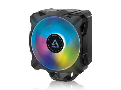ARCTIC Freezer i35 A-RGB - Single Tower CPU Cooler with A-RGB, Intel Specific, Pressure Optimized 120 mm P-Fan, 200-1700 RPM, 4 Heat Pipes, incl. MX-5 Thermal Paste - Black