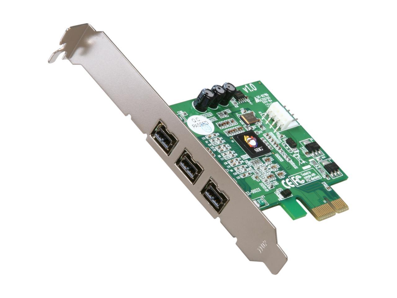 SIIG 3 Ports FireWire 800 PCIe Card Model NN-FW0012-S1