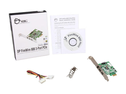 SIIG 3-Port FireWire 800 PCIe Card Model NN-E38012-S3