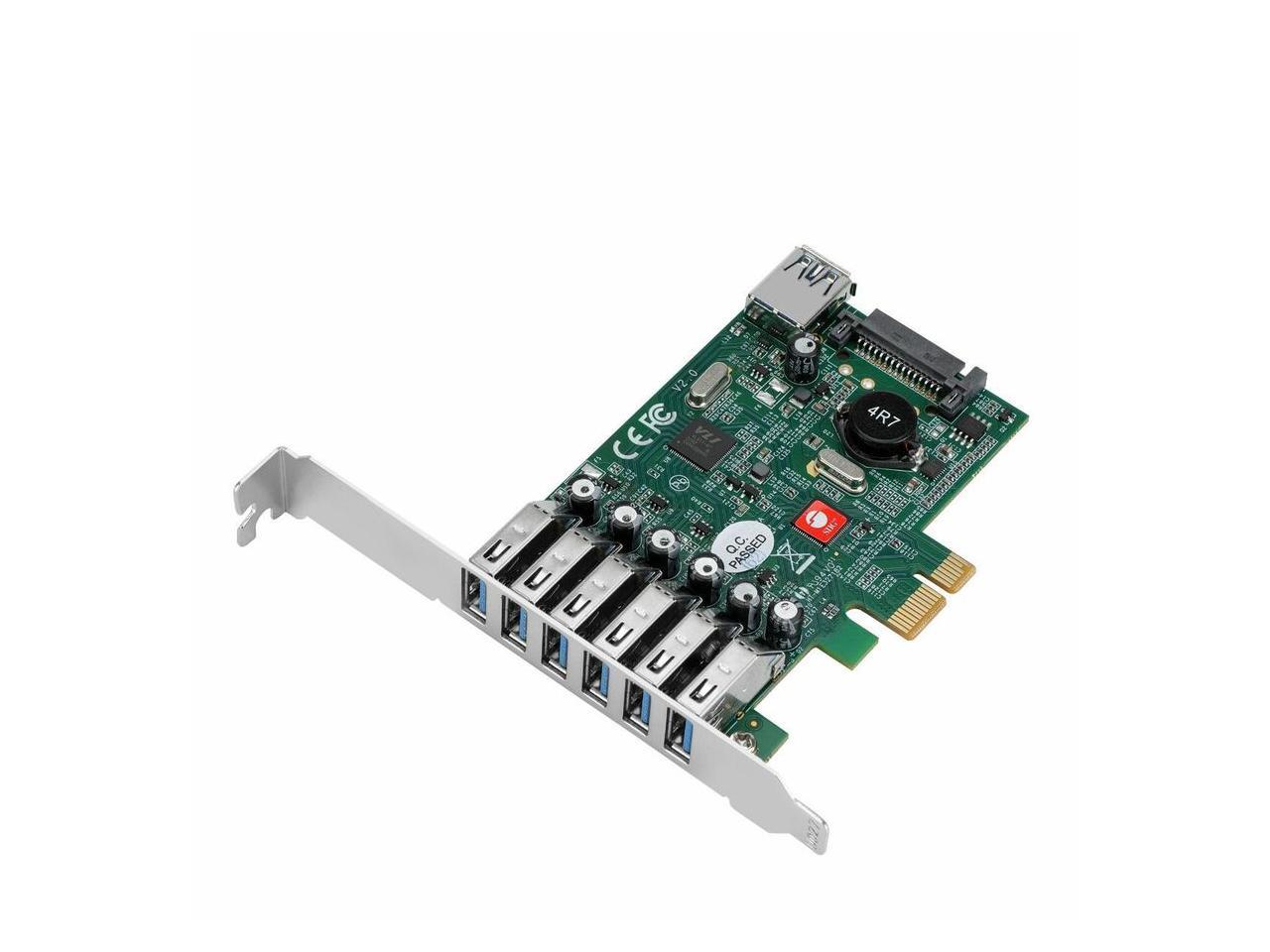 SIIG DP USB 3.0 7-Port PCIe i/e JU-P70011-S2
