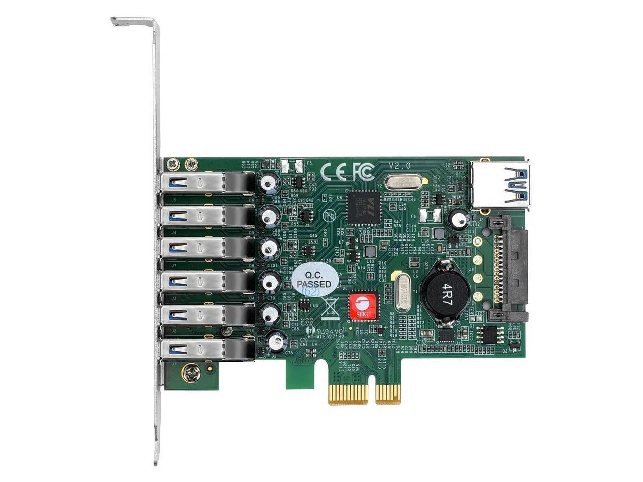 SIIG DP USB 3.0 7-Port PCIe i/e JU-P70011-S2