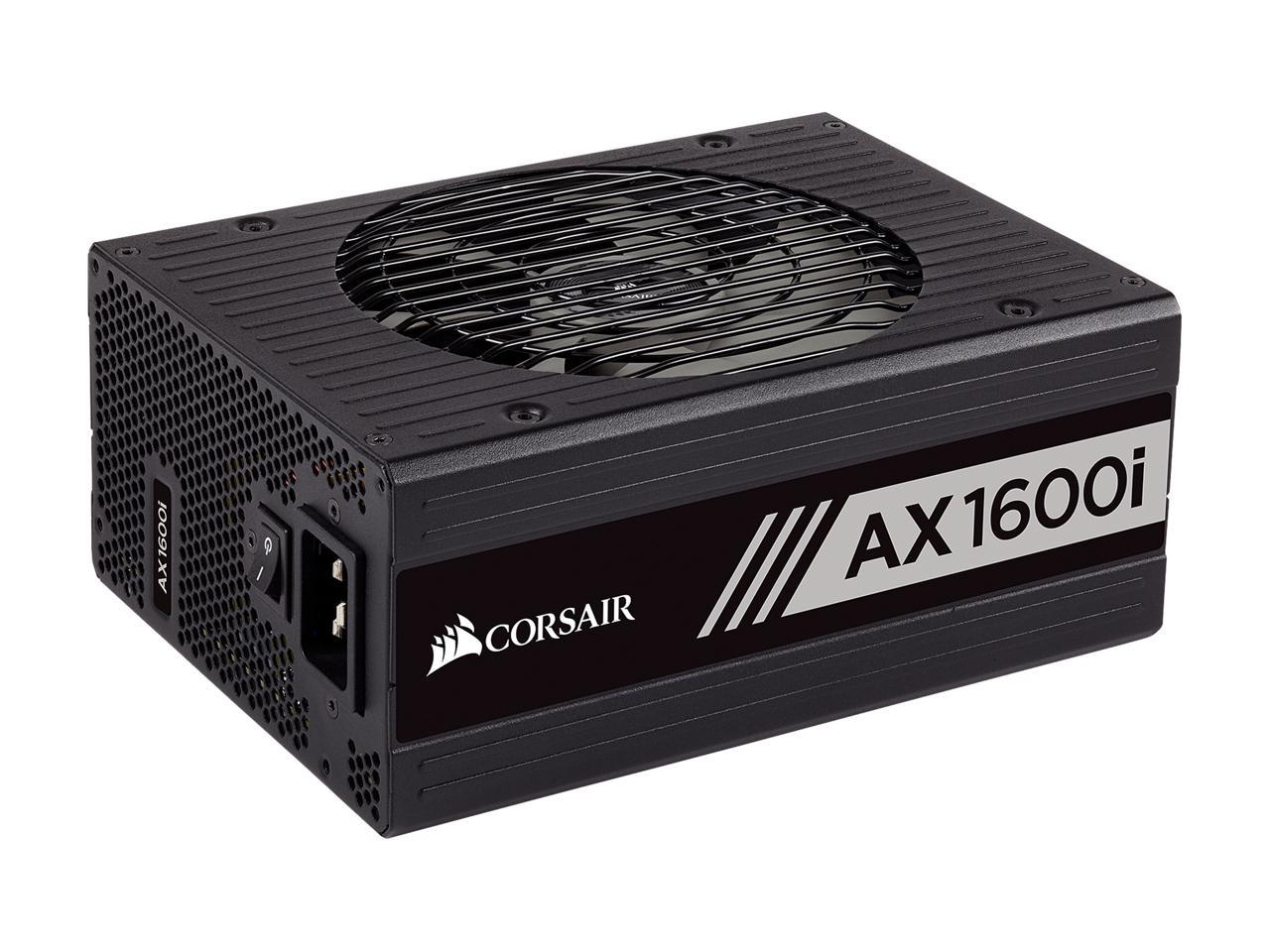 CORSAIR AXi Series AX1600i CP-9020087-NA 1600W ATX 80 PLUS TITANIUM Certified Full Modular Digital ATX Power Supply