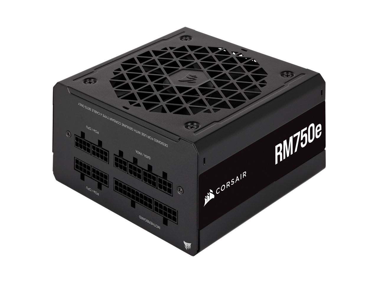 CORSAIR RM750e Fully Modular Low-Noise ATX Power Supply - ATX 3.0 & PCIe 5.0 Compliant - 105°C-Rated Capacitors - 80 PLUS Gold Efficiency - Modern Standby Support