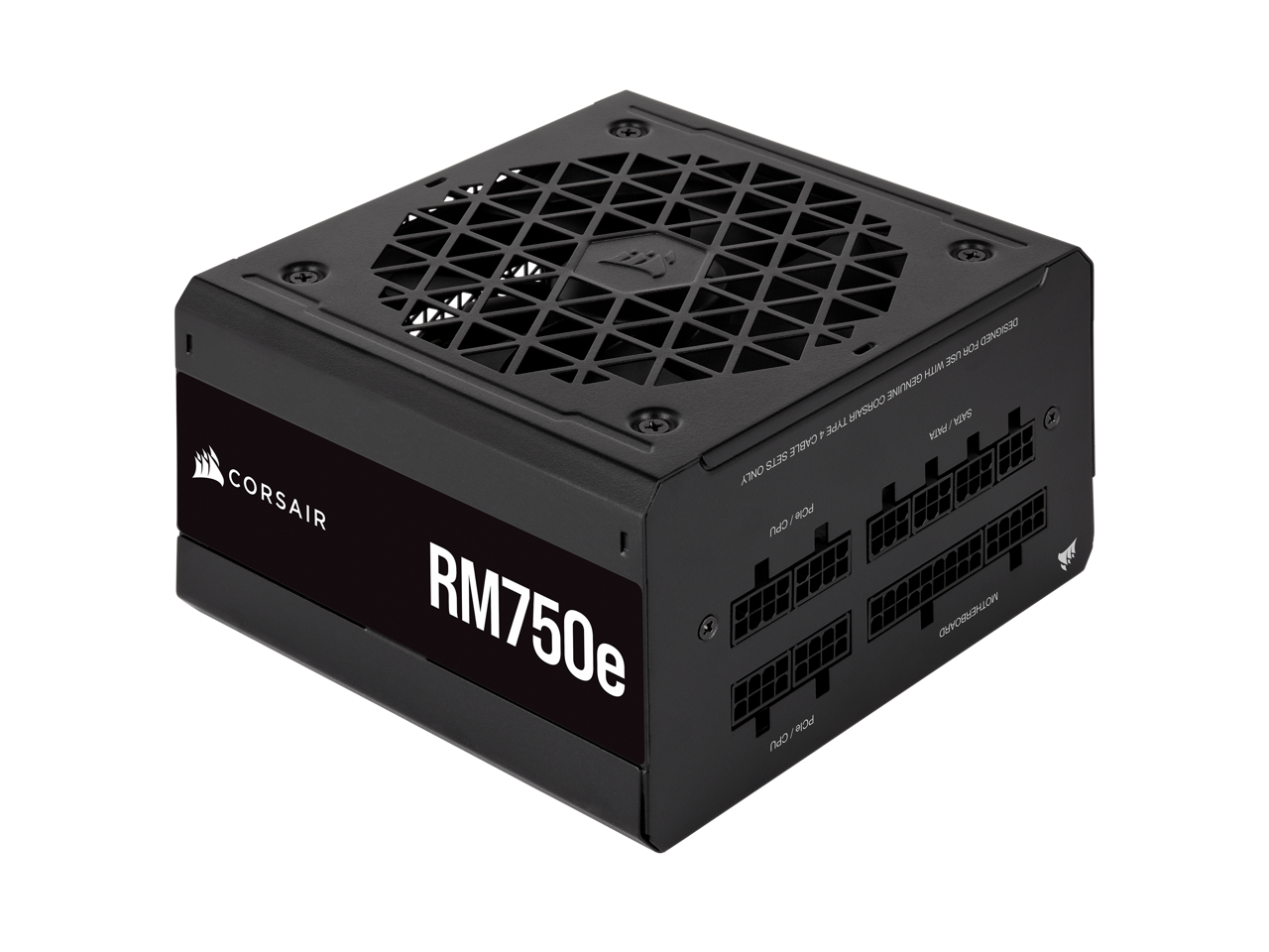 CORSAIR RM750e Fully Modular Low-Noise ATX Power Supply - ATX 3.0 & PCIe 5.0 Compliant - 105°C-Rated Capacitors - 80 PLUS Gold Efficiency - Modern Standby Support