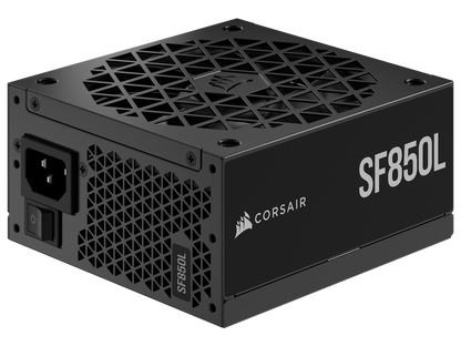 CORSAIR SF850L Fully Modular Low-Noise SFX Power Supply - ATX 3.0 & PCIe 5.0 Compliant - Quiet 120mm PWM Fan - 80 PLUS Gold Efficiency - Zero RPM Mode - 105°C-Rated Capacitors