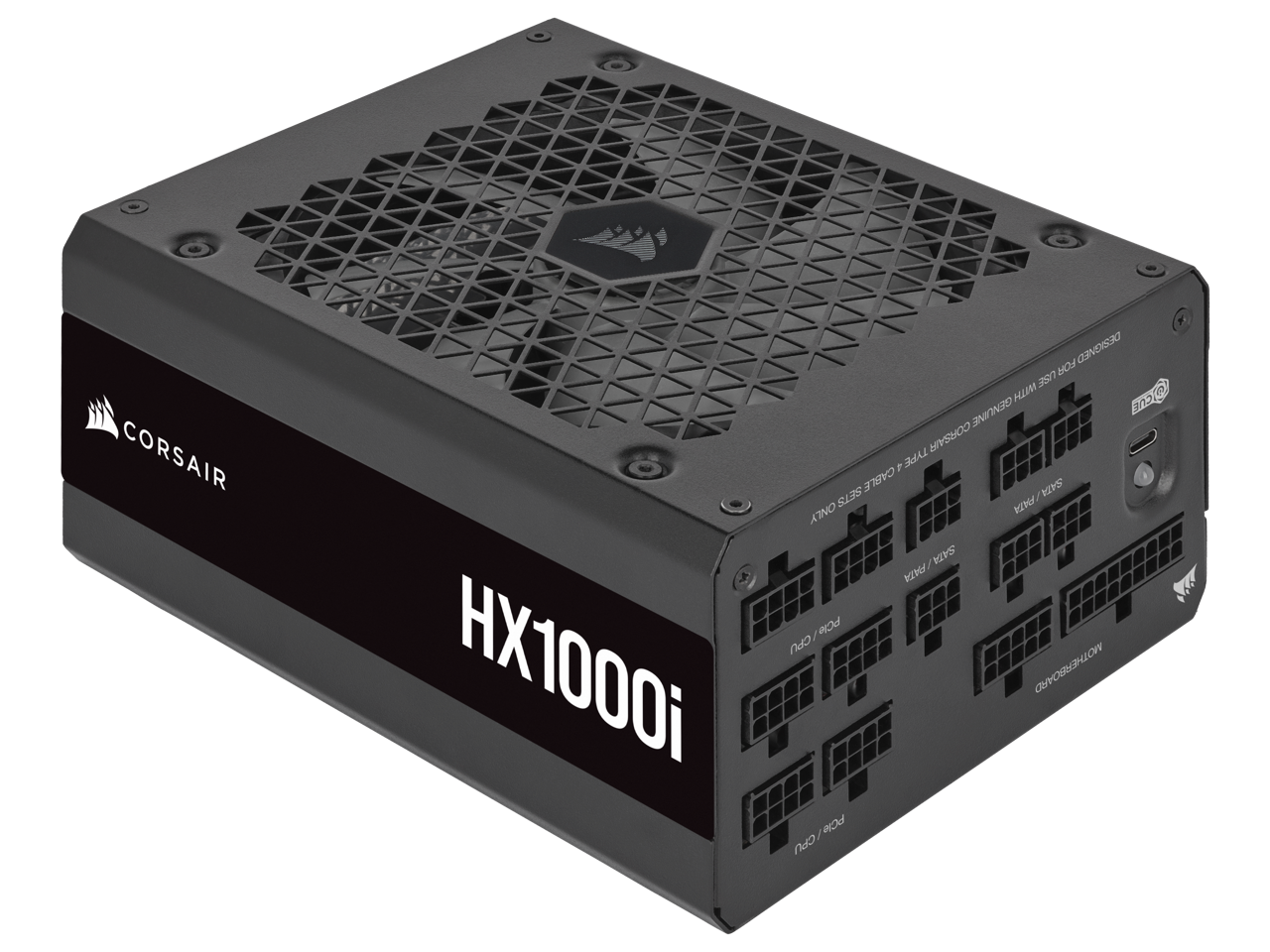 CORSAIR HX1000i Fully Modular Ultra-Low Noise ATX Power Supply - ATX 3.0 & PCIe 5.0 Compliant - Fluid Dynamic Bearing Fan - CORSAIR iCUE Software Compatible - 80 PLUS Platinum Efficiency