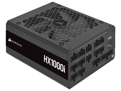 CORSAIR HX1000i Fully Modular Ultra-Low Noise ATX Power Supply - ATX 3.0 & PCIe 5.0 Compliant - Fluid Dynamic Bearing Fan - CORSAIR iCUE Software Compatible - 80 PLUS Platinum Efficiency