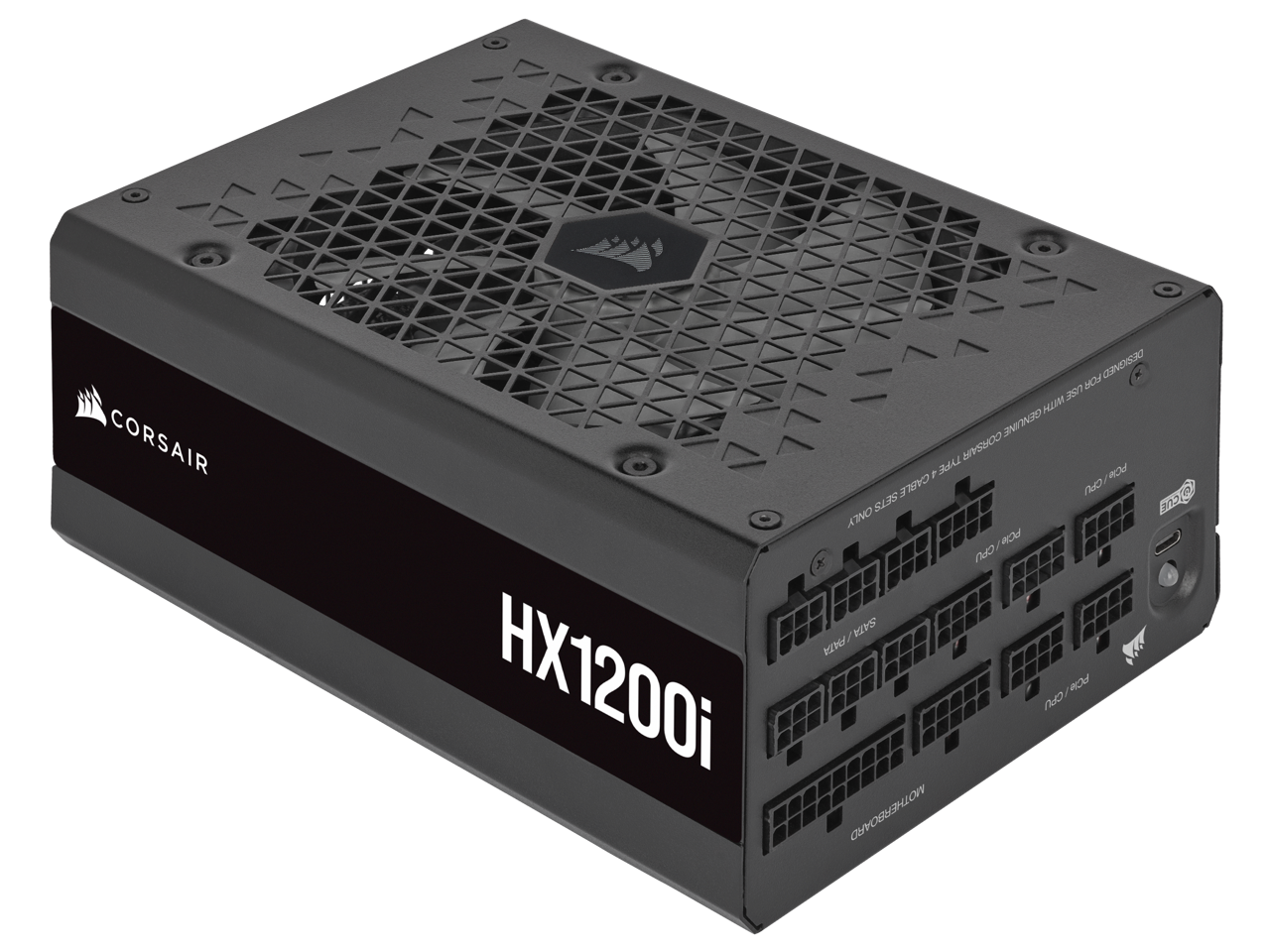 CORSAIR HX1200i Fully Modular Ultra-Low Noise ATX Power Supply - ATX 3.0 & PCIe 5.0 Compliant - Fluid Dynamic Bearing Fan - CORSAIR iCUE Software Compatible - 80 PLUS Platinum Efficiency