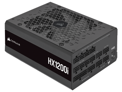 CORSAIR HX1200i Fully Modular Ultra-Low Noise ATX Power Supply - ATX 3.0 & PCIe 5.0 Compliant - Fluid Dynamic Bearing Fan - CORSAIR iCUE Software Compatible - 80 PLUS Platinum Efficiency