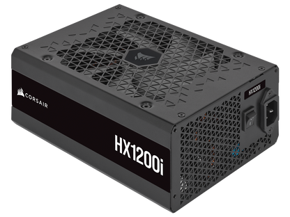 CORSAIR HX1200i Fully Modular Ultra-Low Noise ATX Power Supply - ATX 3.0 & PCIe 5.0 Compliant - Fluid Dynamic Bearing Fan - CORSAIR iCUE Software Compatible - 80 PLUS Platinum Efficiency