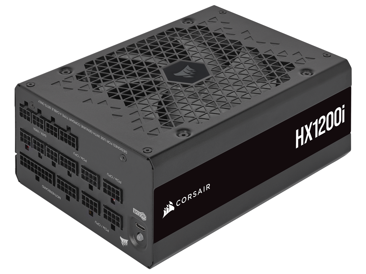 CORSAIR HX1200i Fully Modular Ultra-Low Noise ATX Power Supply - ATX 3.0 & PCIe 5.0 Compliant - Fluid Dynamic Bearing Fan - CORSAIR iCUE Software Compatible - 80 PLUS Platinum Efficiency