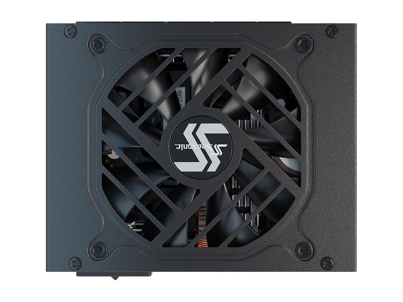 Seasonic FOCUS SPX-750, 750W 80+ Platinum, Full-Modular, SFX Form Factor, Low Noise, Premium Japanese Capacitor, 10 Year Warranty, Nvidia RTX 30/40 Super, AMD GPU Compatible, Ref# SSR-750SPX