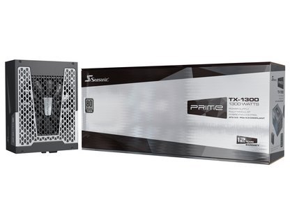 Seasonic PRIME TX-1300, 1300W 80+ Titanium, ATX 3.0 & PCIe 5.0 Ready, Full Modular, ATX Form Factor, Low Noise, Premium Japanese Capacitor, Nvidia RTX 30/40 Super, AMD GPU Compatible, Ref# SSR-1300TR2