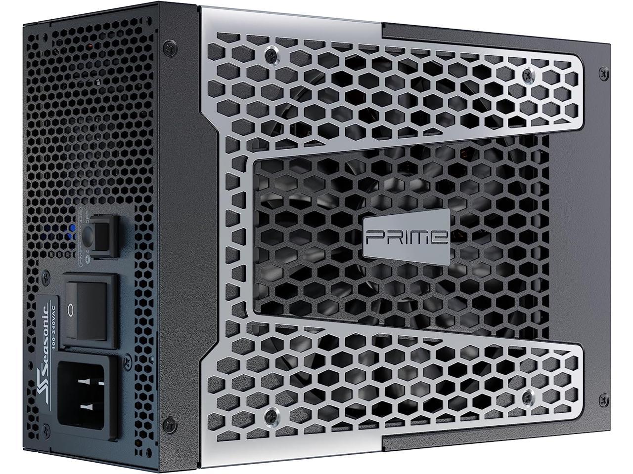 Seasonic PRIME TX-1600, 1600W 80+ Titanium, ATX 3.0 & PCIe 5.0 Ready, Full Modular, ATX Form Factor, Low Noise, Premium Japanese Capacitor, Nvidia RTX 30/40 Super, AMD GPU Compatible, Ref# SSR-1600TR2