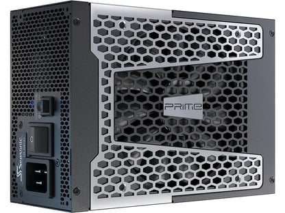 Seasonic PRIME TX-1600, 1600W 80+ Titanium, ATX 3.0 & PCIe 5.0 Ready, Full Modular, ATX Form Factor, Low Noise, Premium Japanese Capacitor, Nvidia RTX 30/40 Super, AMD GPU Compatible, Ref# SSR-1600TR2