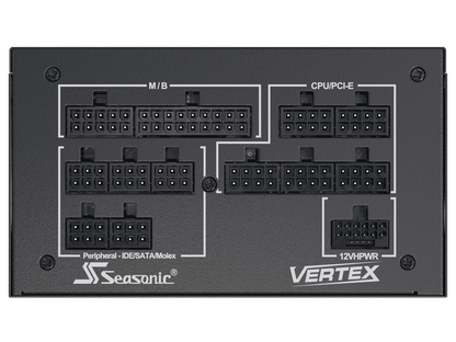 Seasonic VERTEX GX-1000, 1000W 80+ Gold, ATX 3.0 & PCIe 5.0 Ready, Full-Modular, ATX Form Factor, Low Noise, Premium Japanese Capacitor, 12 Year Warranty, Nvidia RTX 30/40 Super, AMD GPU Compatible