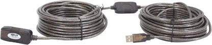 Tripp Lite USB 2.0 Hi-Speed Active Extension Repeater Cable (M/F), USB Type-A, 20M (65-ft.) - Model U026-20M