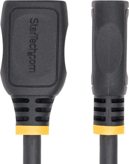 StarTech 18in 0.5m HDMI 2.0 Extension Cable High Speed HDMI Port Saver Cable 4K 60Hz HDMI Male to Female Extension Adapter Cord HD2MF18INL