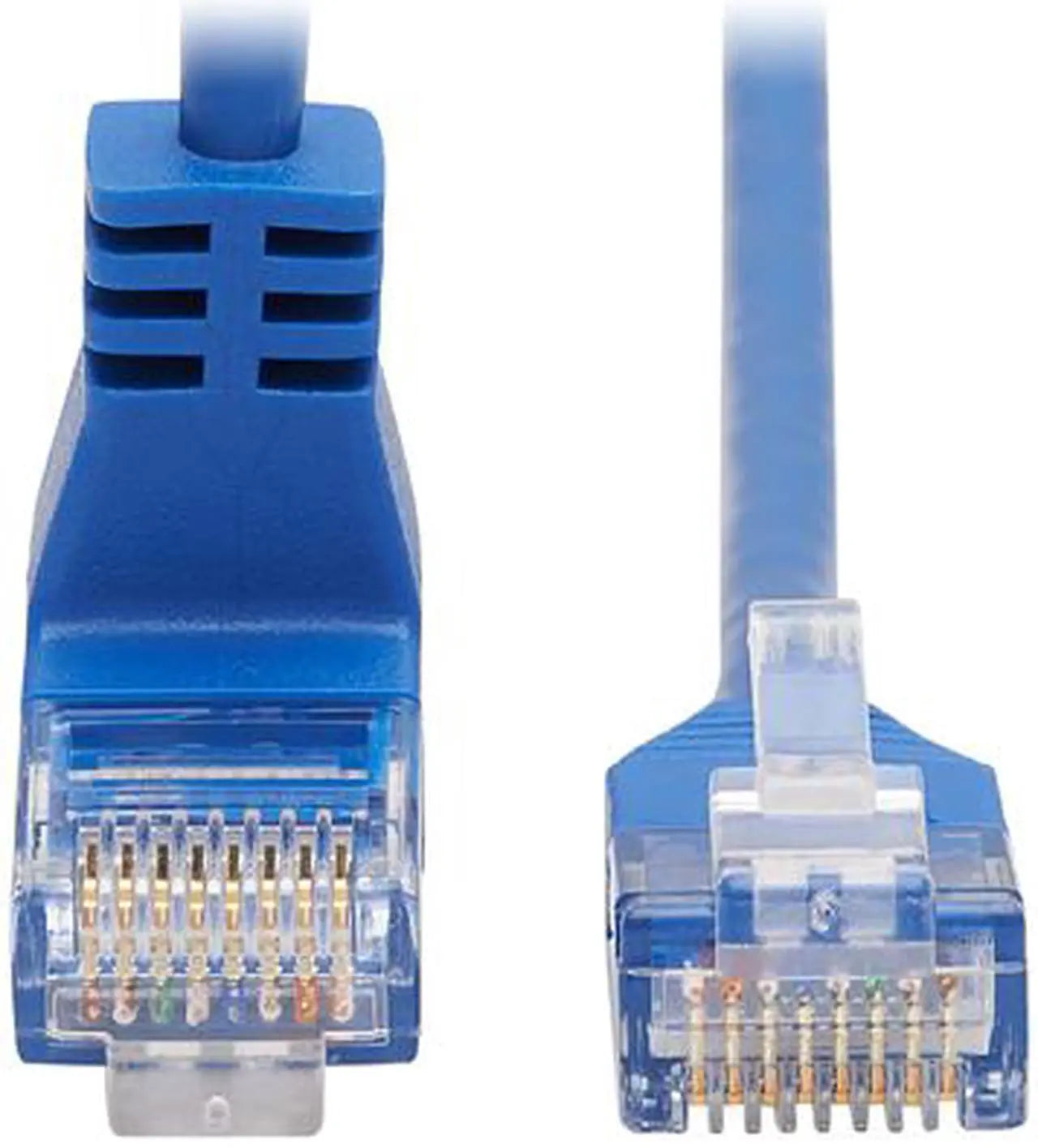 TRIPP LITE 2 ft. Cat 6 Blue Up-Angle Cat6 Gigabit Molded Slim UTP Ethernet Cable (RJ45 Right-Angle Up M to RJ45 M) - Model N204-S02-BL-UP