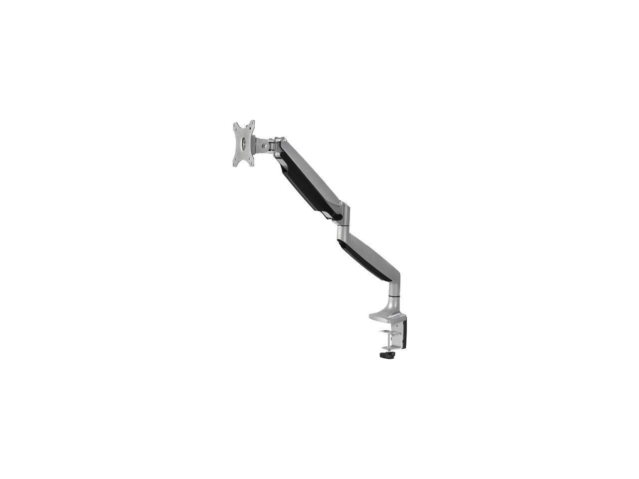 Siig High Premium Aluminum Gas Spring Desk Mount - Single Monitor - VESA (75x75/100x100) - 13" to 32" Screen Support - 19.80 lbs Load Capacity