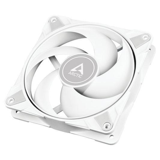ARCTIC P12 Max PC Fan High-Performance 120mm Case Fan, PWM Controlled 200–3300 RPM Optimised for Static Pressure 0dB Mode Fluid Dynamic Bearing White Model ACFAN00293A